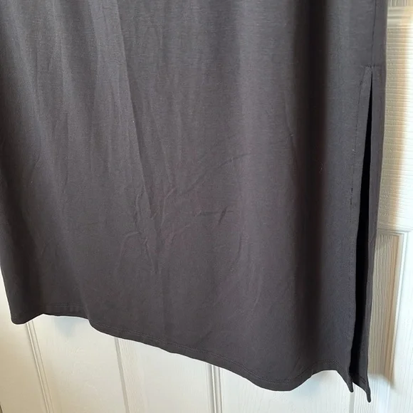 Eileen Fisher Signature Viscose Jersey Knit Maxi Skirt Gray Women’s XL - Picture 4 of 9